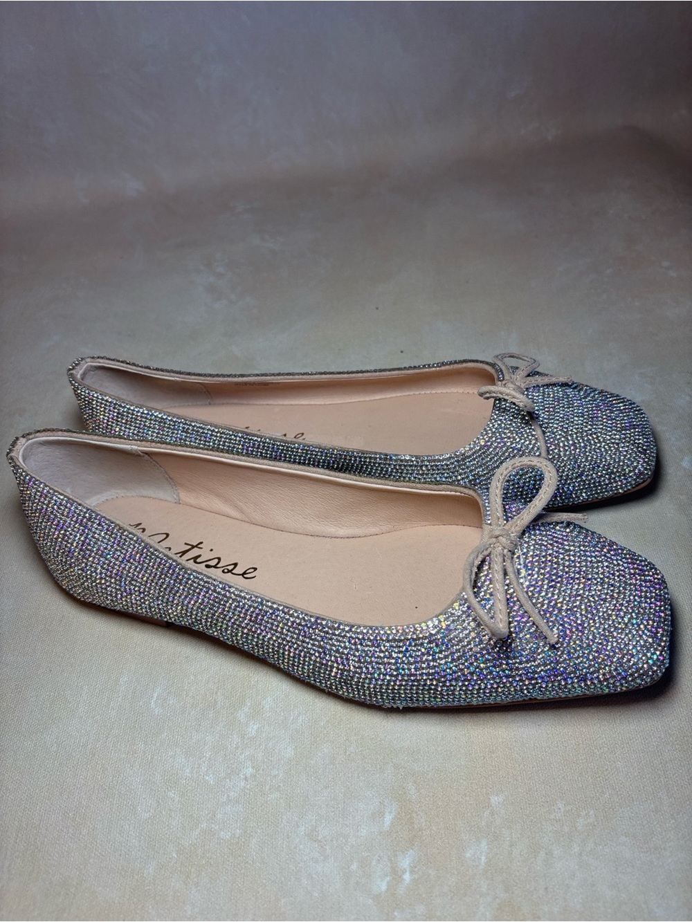 Matisse Roxy Rhinestone Square Toe Ballet Flats, Size 8.5 - Picture 6 of 12